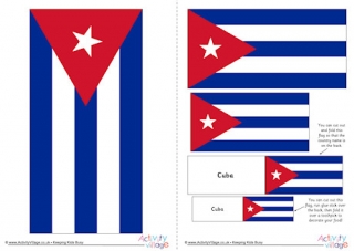 Cuba flag printable