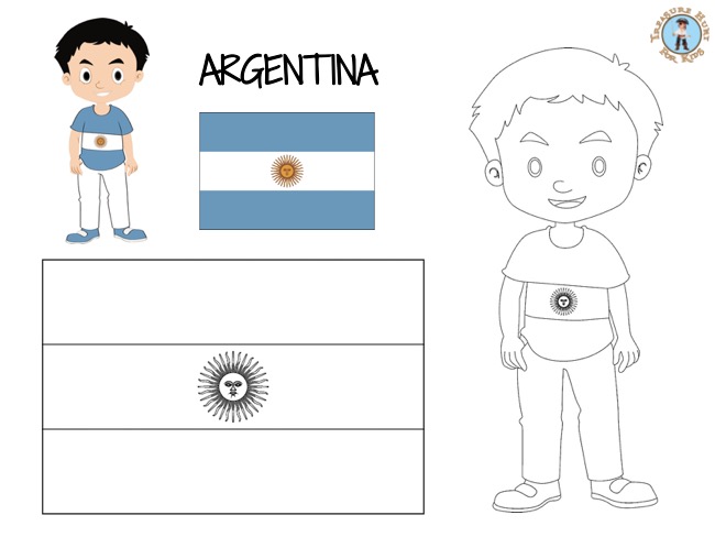 Argentina coloring page