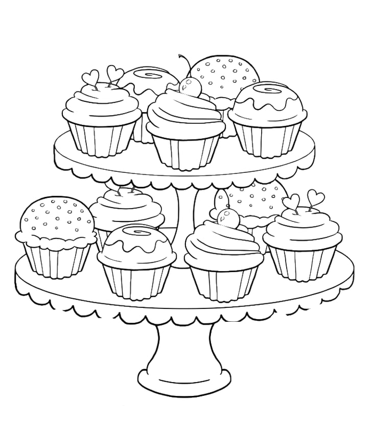 Get the louring page cupcakes printable adult louring pages that will help you de