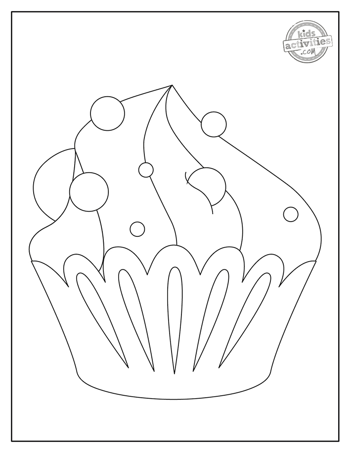 Free printable cupcake coloring pages kids activities blog