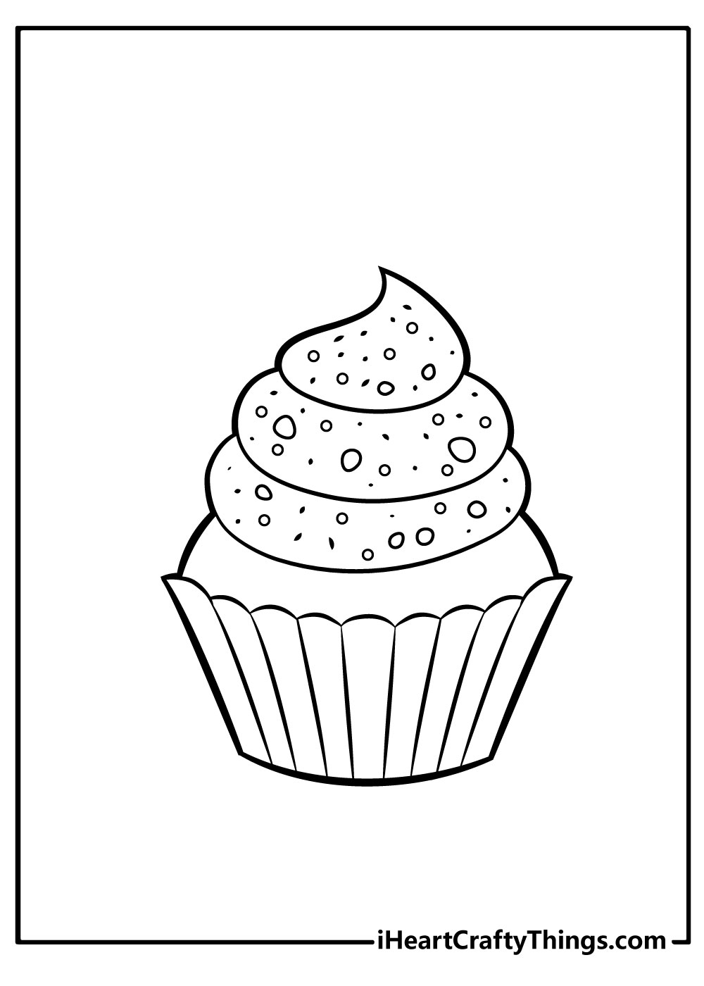 Cupcake coloring pages free printables