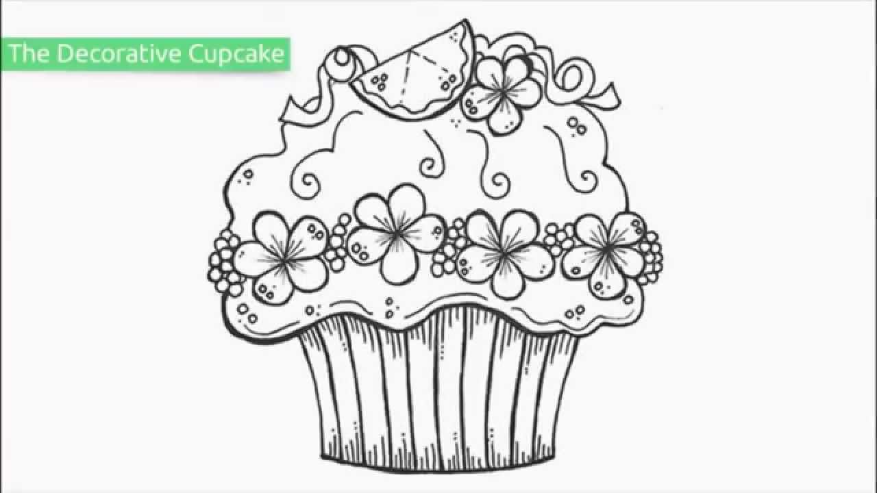Top free printable cupcake coloring pages