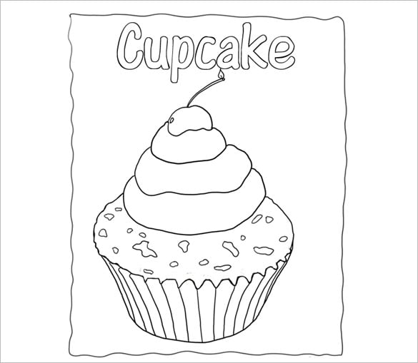 Printable cupcake