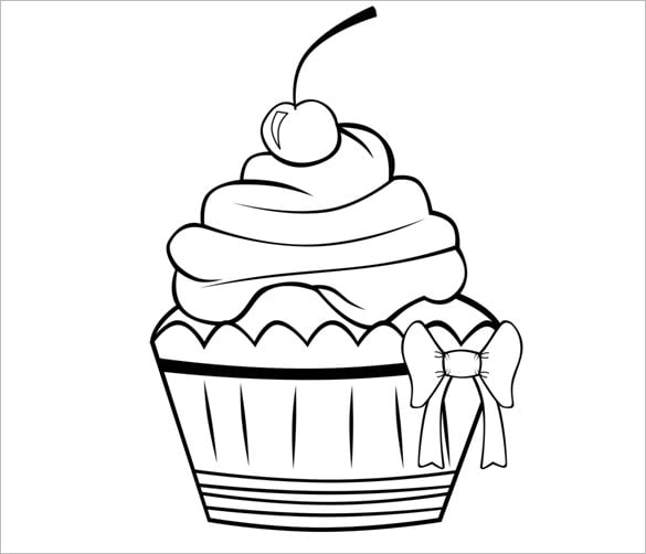 Printable cupcake