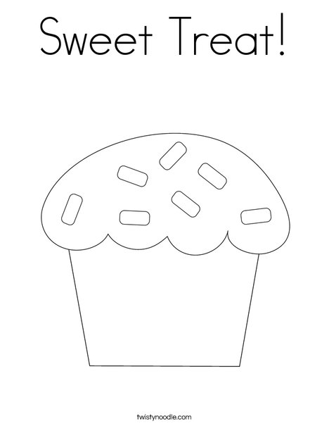 Sweet treat coloring page