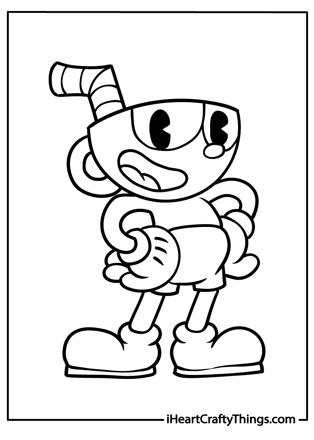 Cuphead coloring pages free printables