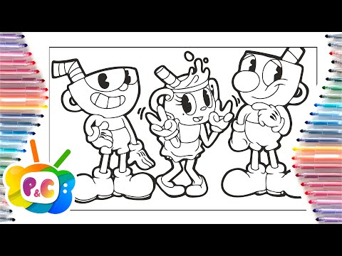 Cuphead the delicious last course cuphead coloring pages audiolibrary