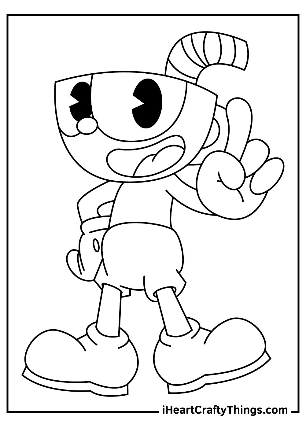 Cuphead coloring pages free printables