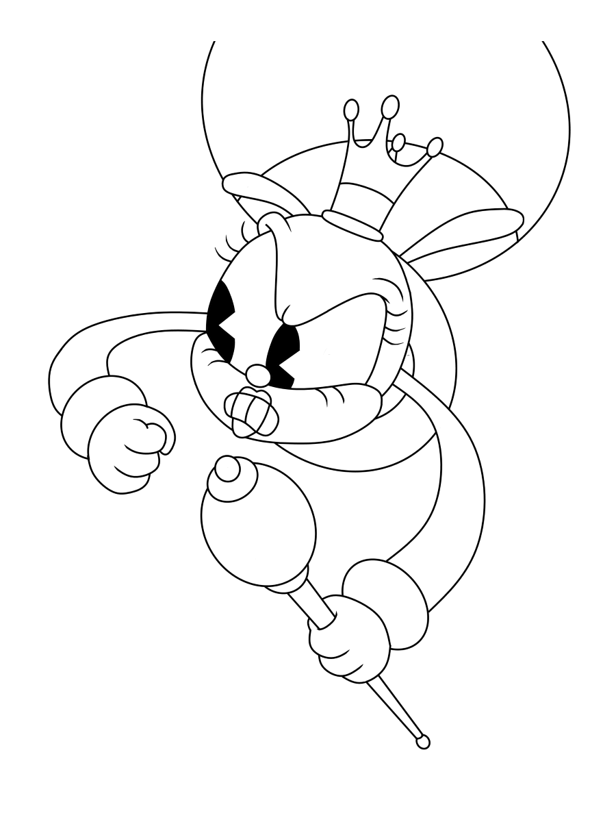 Cuphead coloring pages print and color