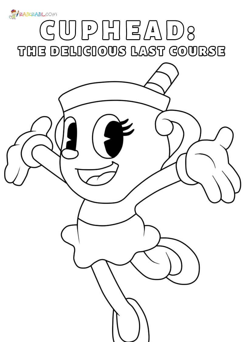 Cuphead coloring pages new images free printable