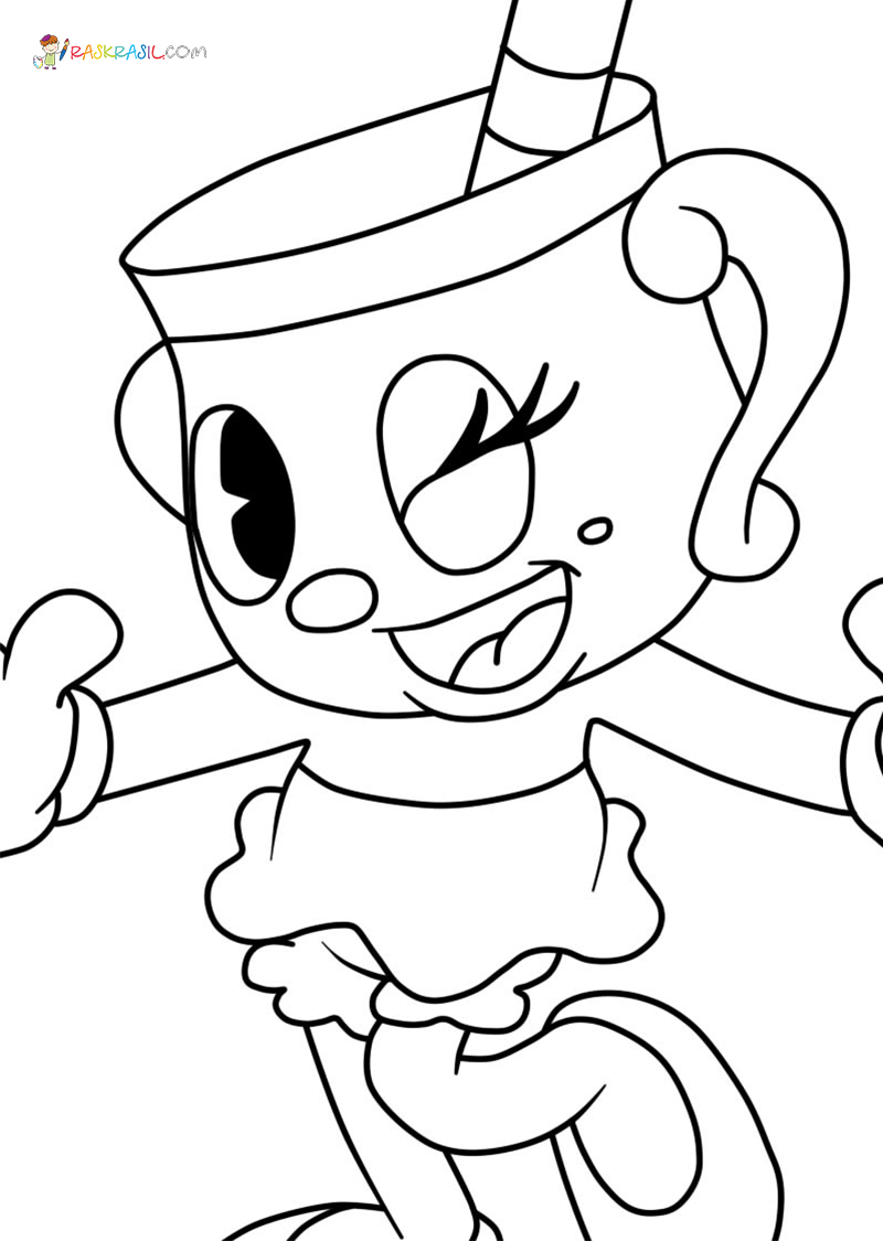 Cuphead coloring pages new images free printable