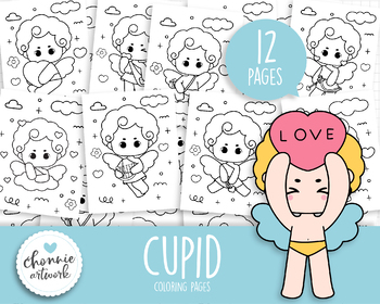 Printable cupid coloring pages valentines coloring sheets cupid coloring book