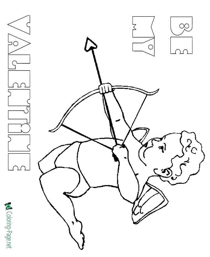 Cupid coloring pages