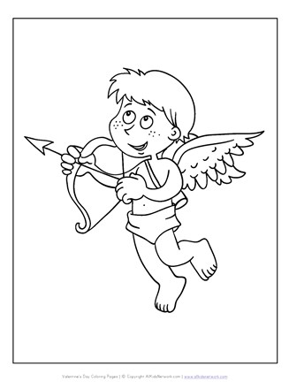 Cupid coloring page all kids network