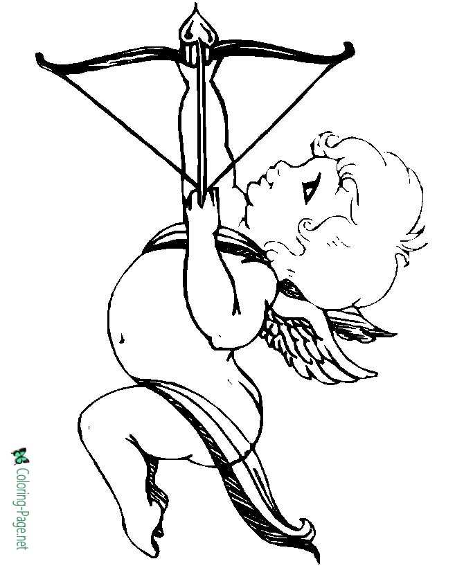 Cupid coloring pages