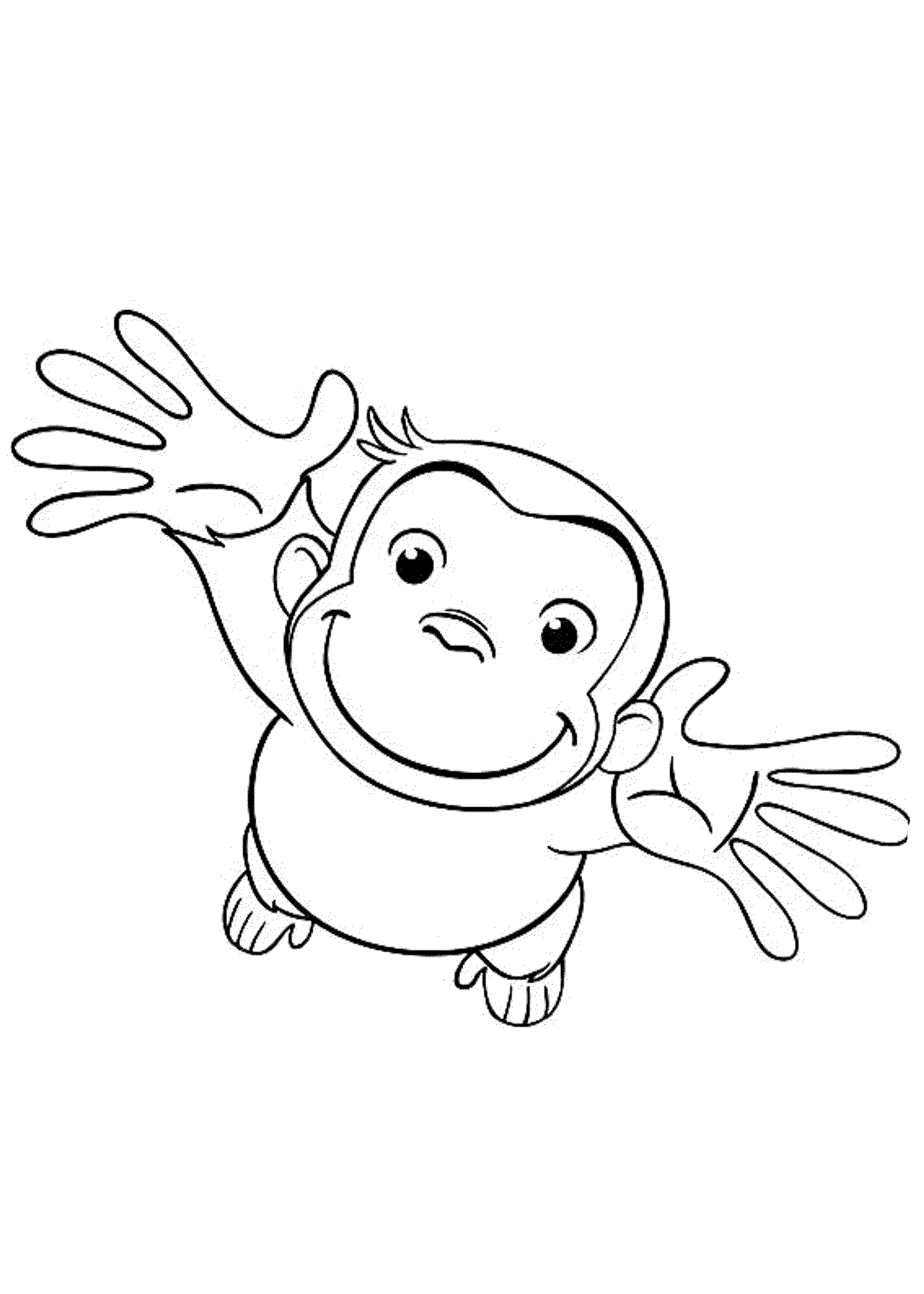 Coloring pages free curious george coloring pages for kids