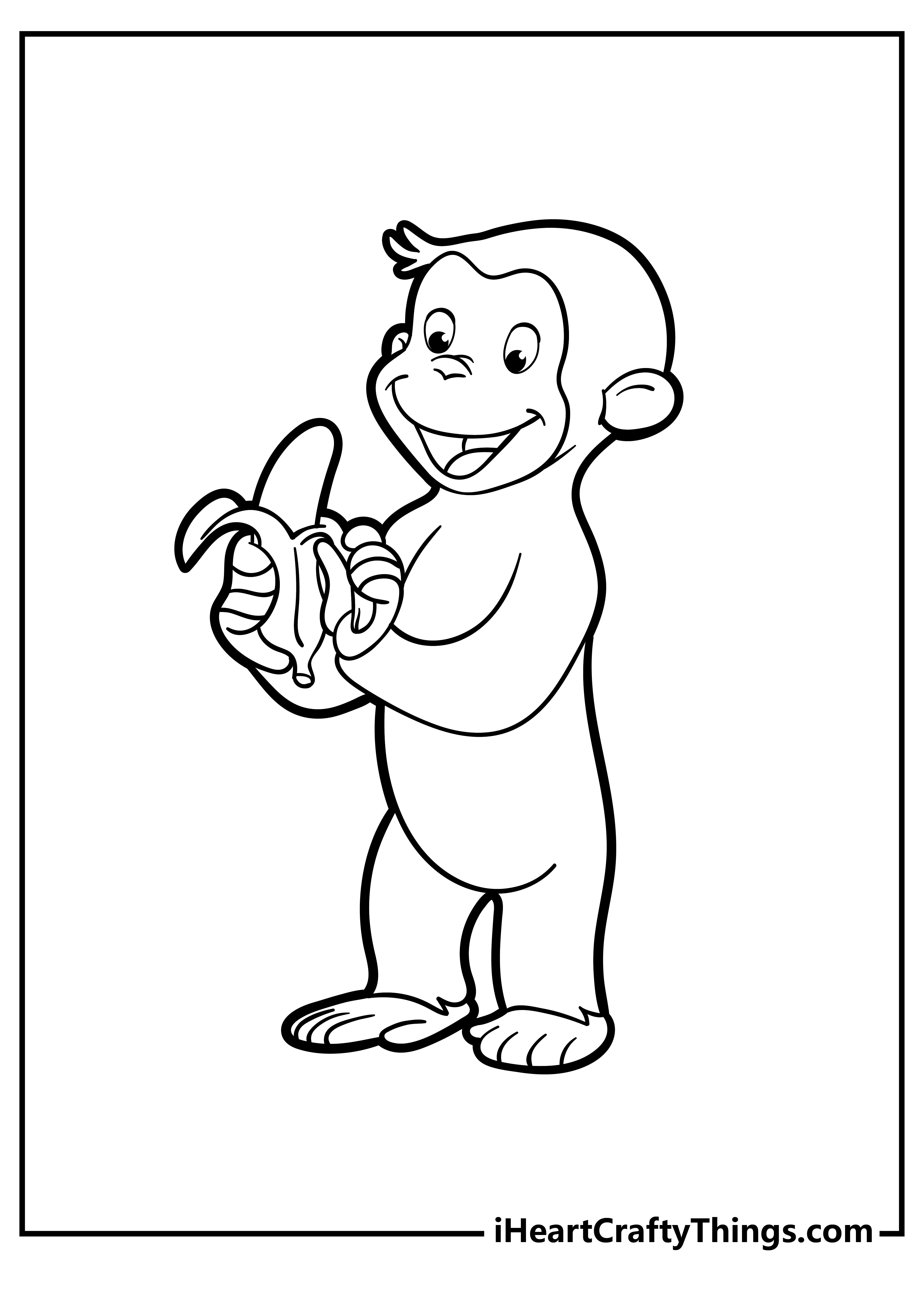 Curious george coloring pages free printables