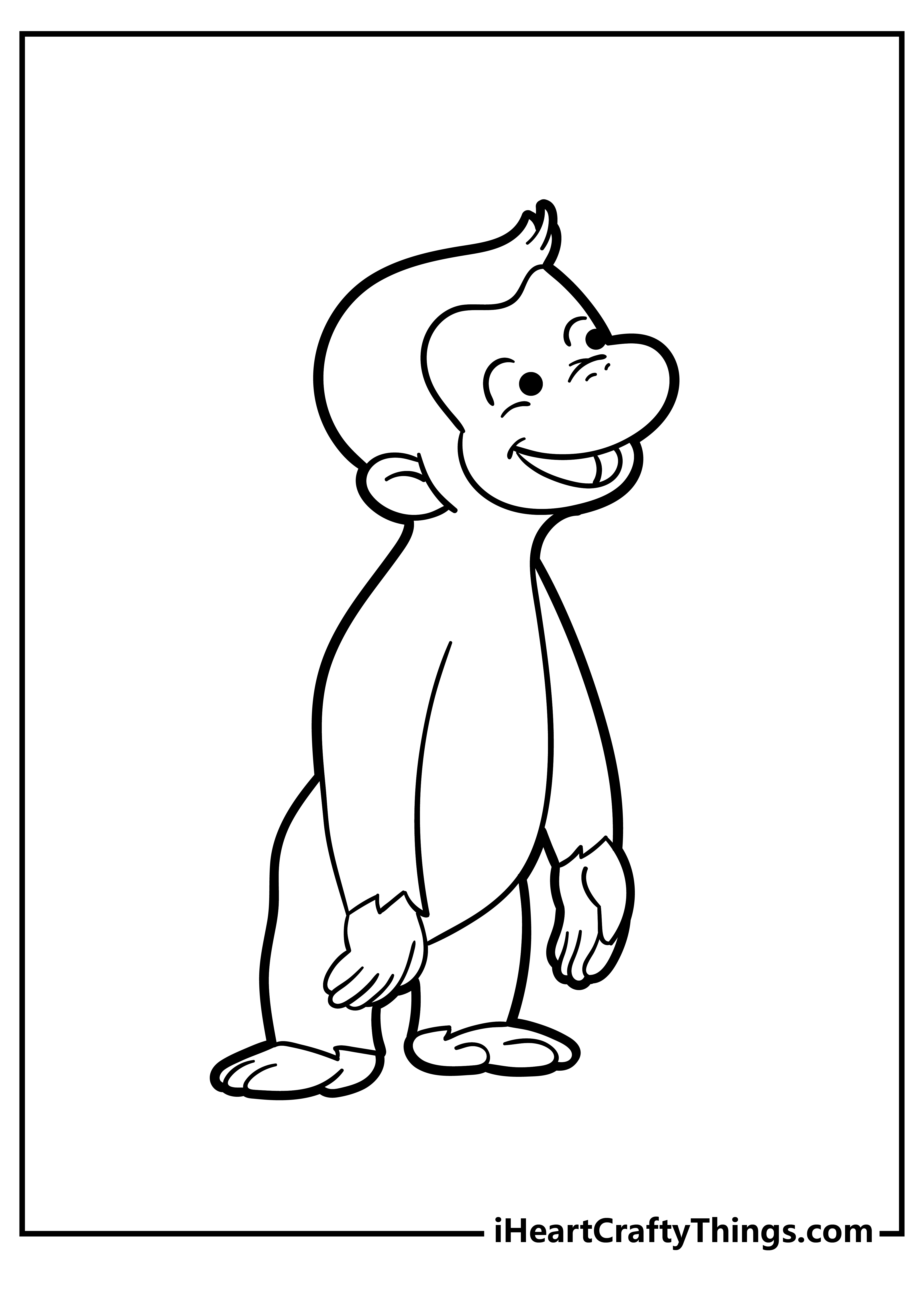 Curious george coloring pages free printables