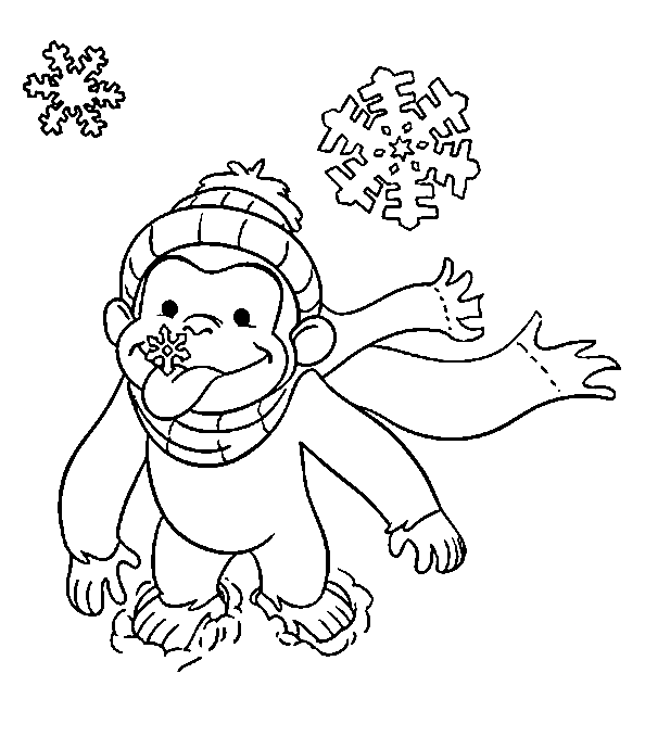 Curious george coloring pages printable for free download