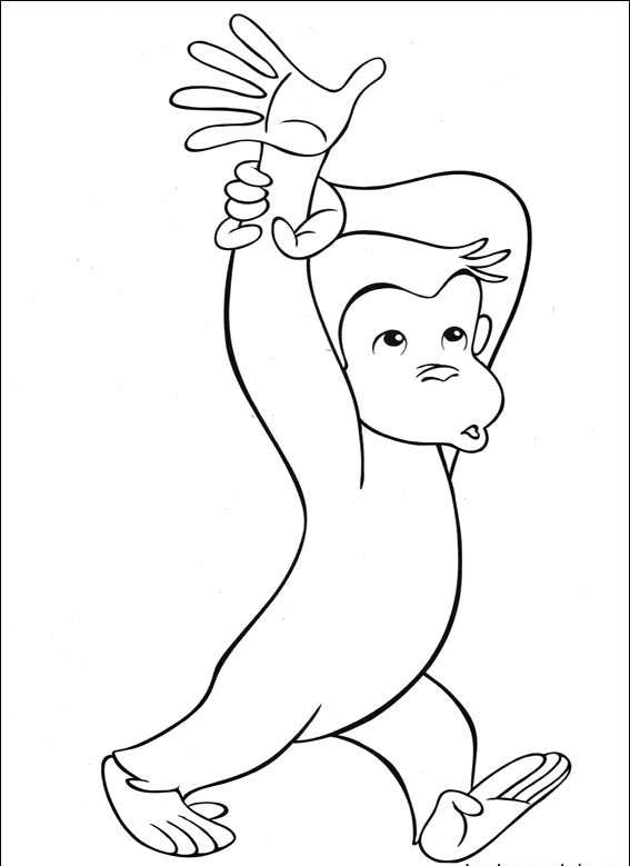 Curious george coloring pages