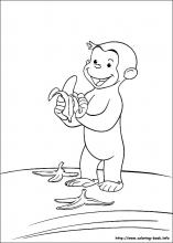 Curious george coloring pages on coloring