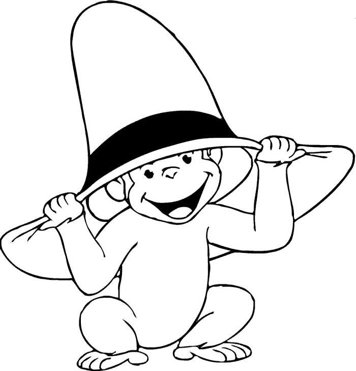 Curious george coloring pages