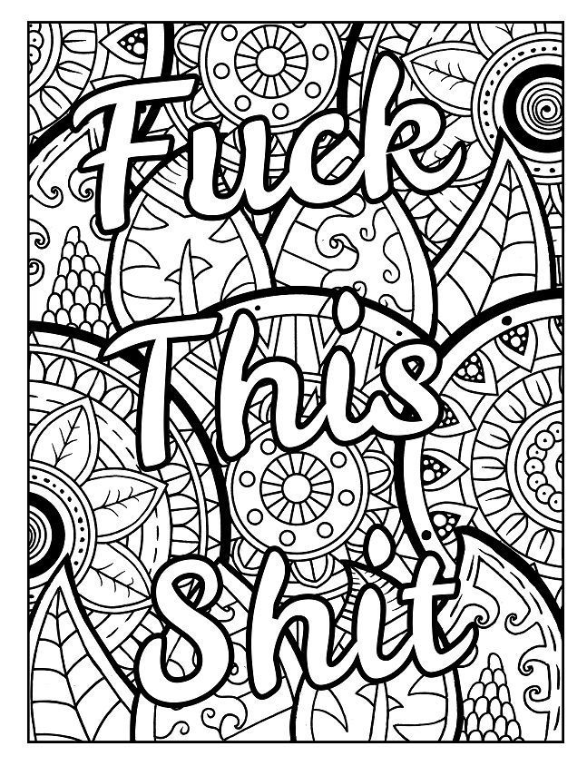 Free swear word coloring pages check out these swear word coloringâ free adult coloring printables adult coloring books swear words free adult coloring pages