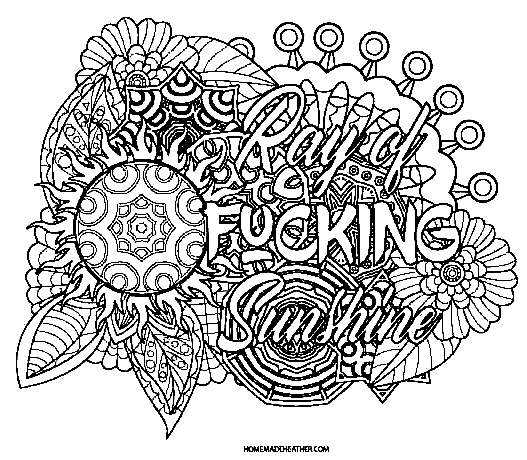 Swear word coloring pages printable for free download