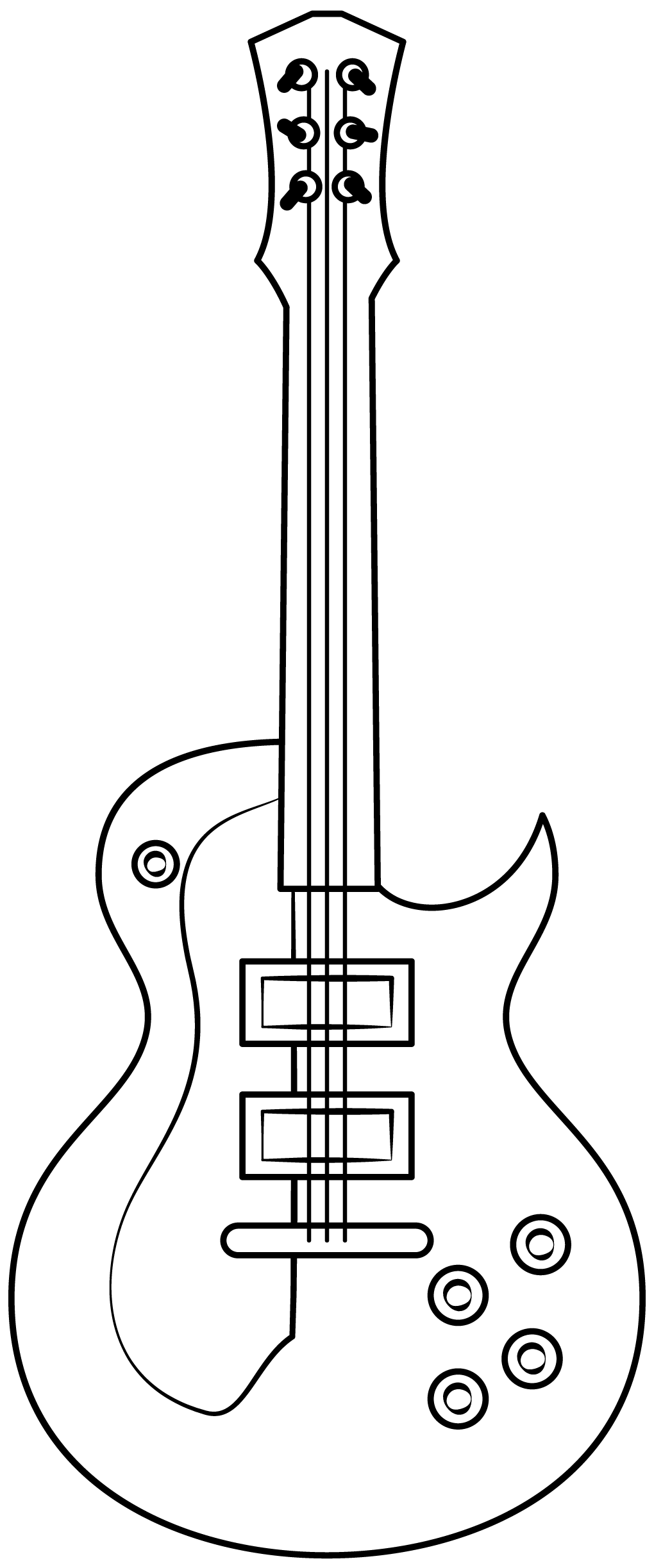 Electric guitar printable template free printable papercraft templates