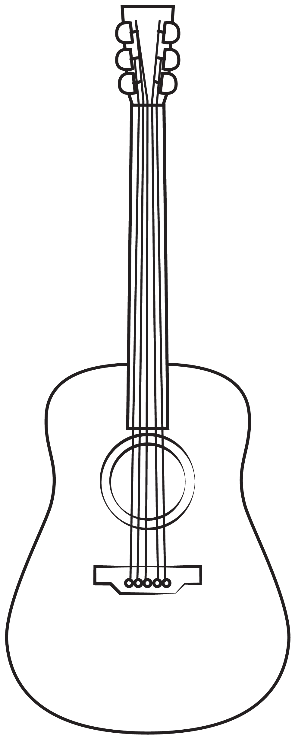 Guitar printable template free printable papercraft templates