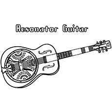 Top free printable guitar coloring pages online