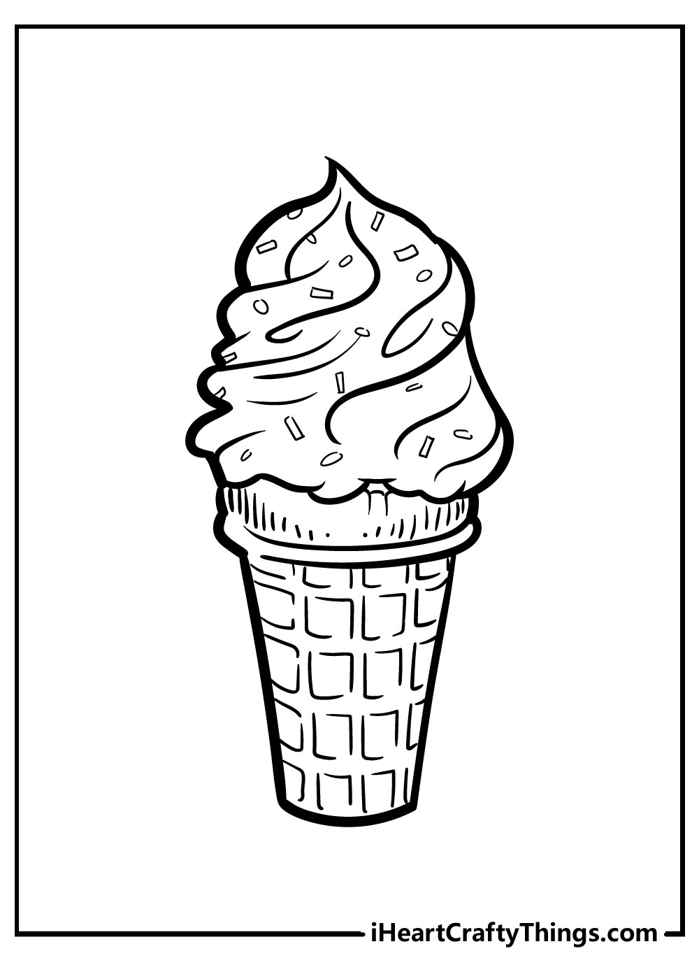 Ice cream coloring pages free printables