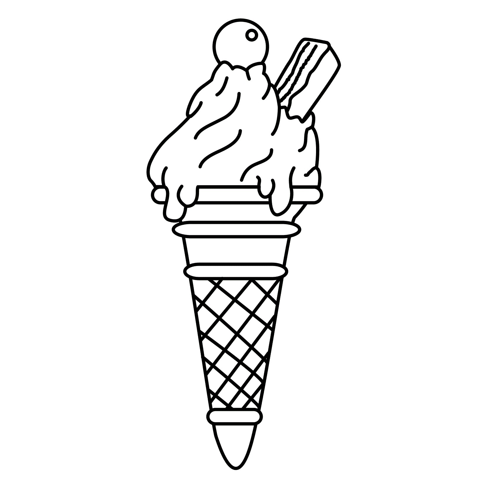 Free printable ice cream coloring pages for kids