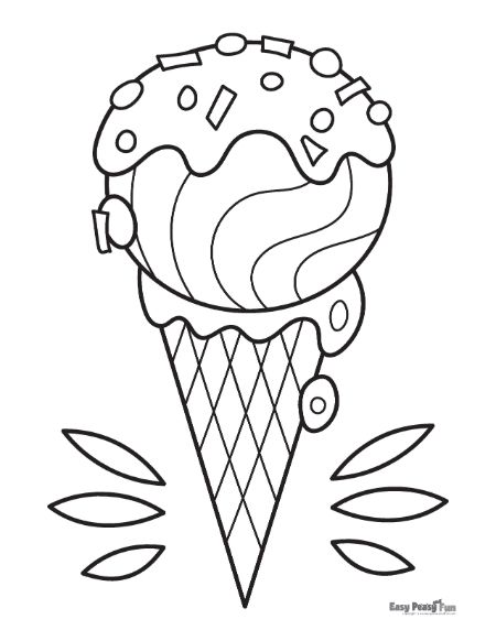 Printable ice cream coloring pages â sheets