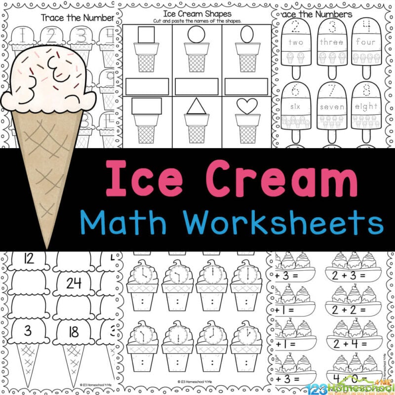 Ð free printable ice cream scoops math game