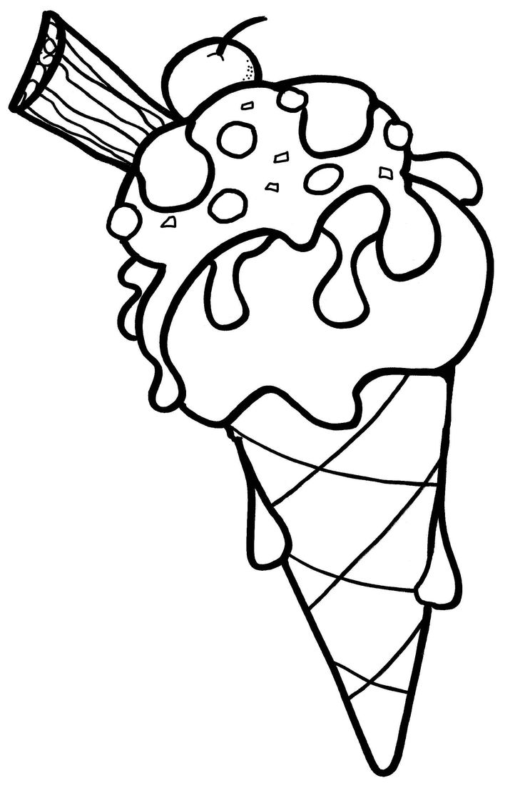 Free printable ice cream coloring pages for kids