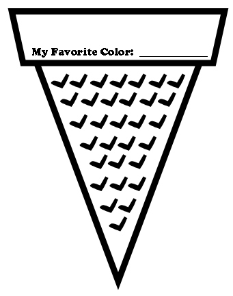 Ice cream color poems fun ice cream shaped writing templates