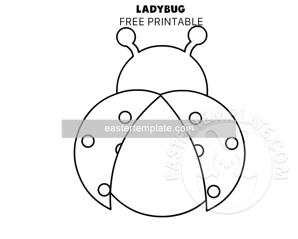 Printable ladybug coloring page