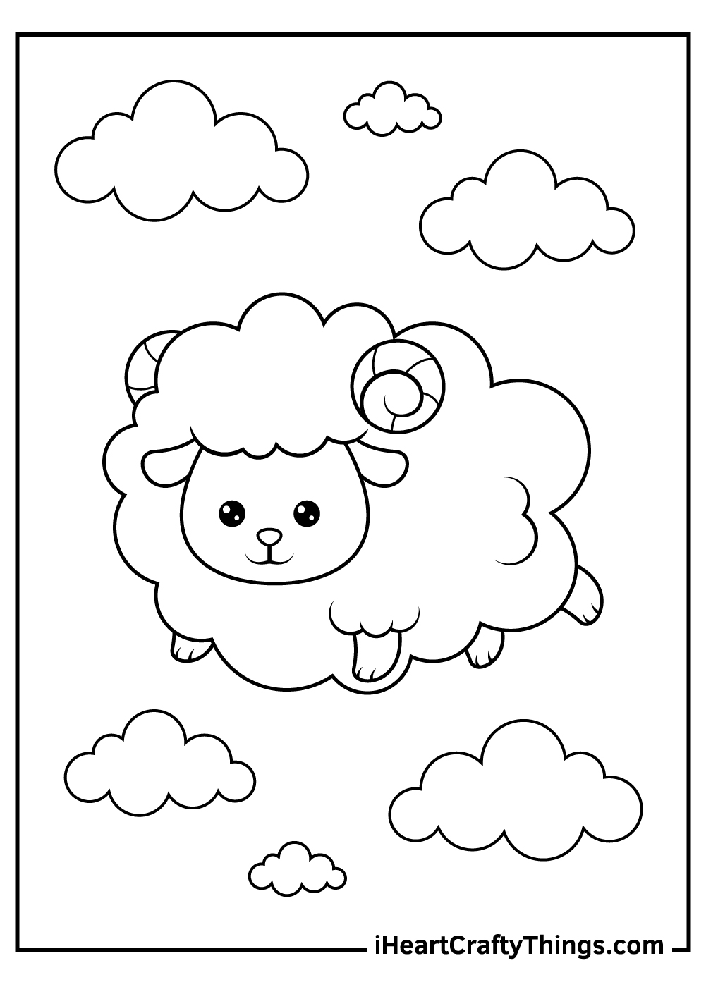 Sheep coloring pages free printables