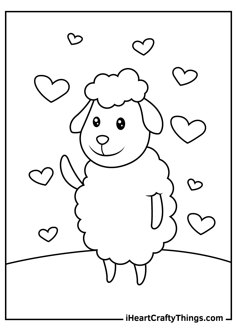 Sheep coloring pages free printables