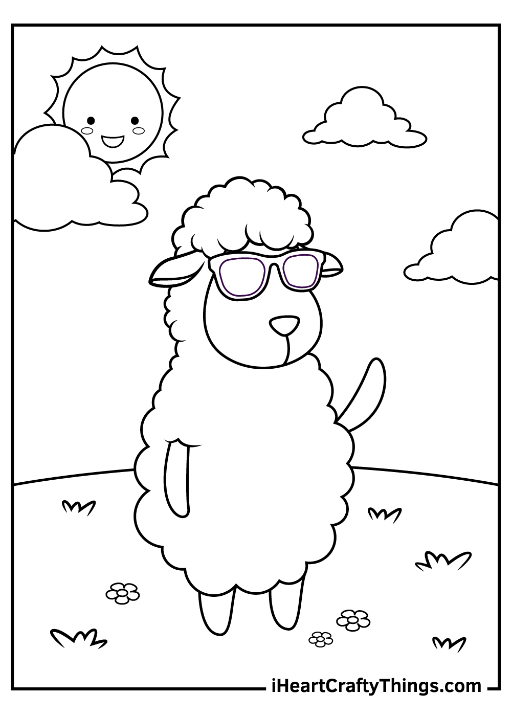 Sheep coloring pages free printables