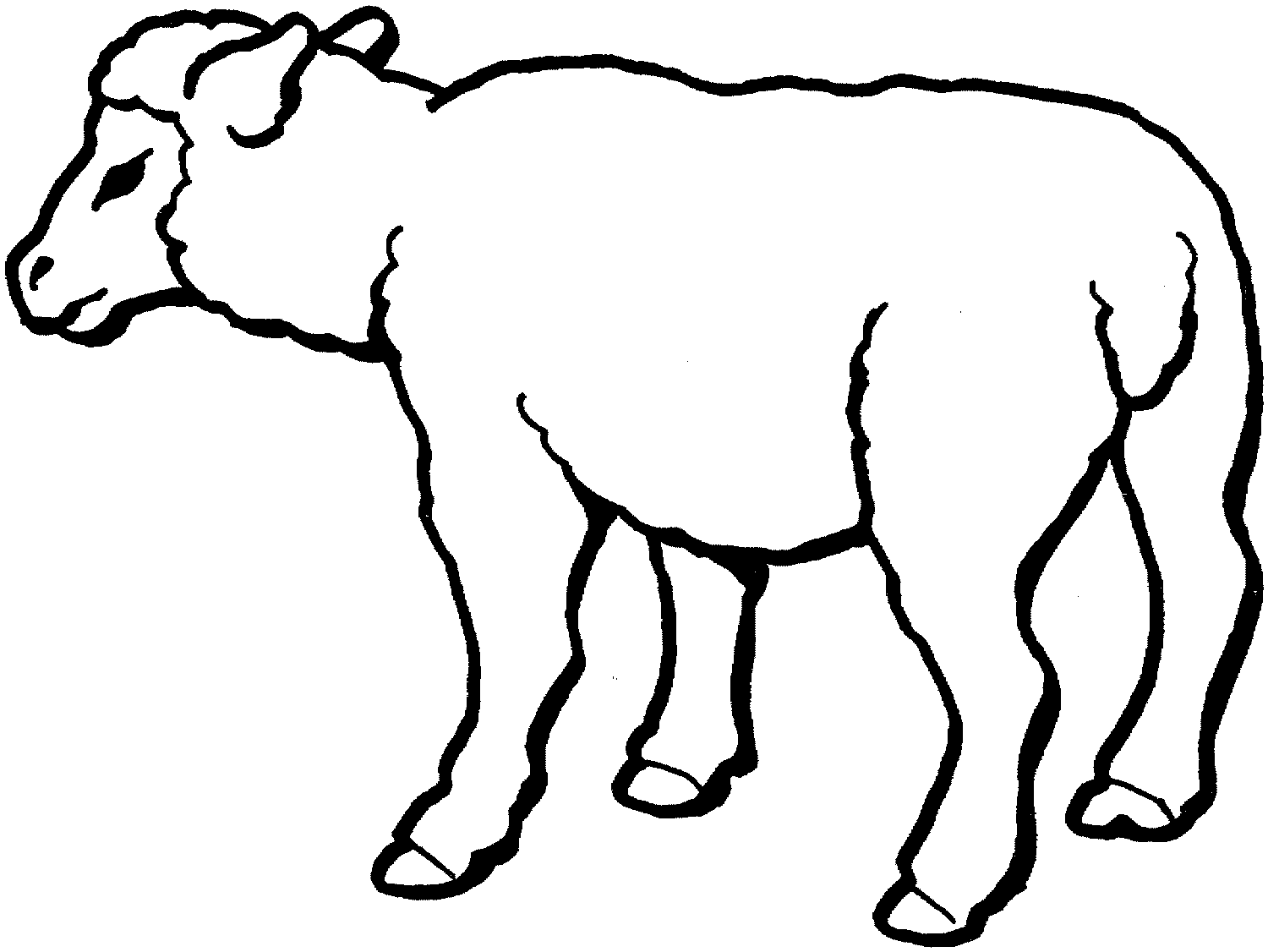 Free printable sheep coloring pages for kids