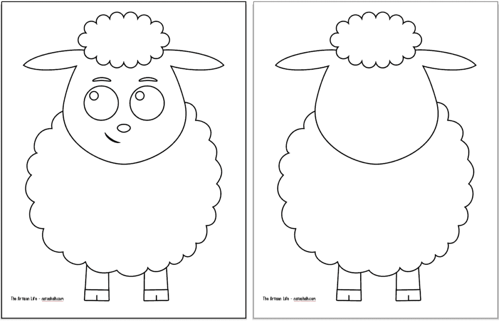 Free printable sheep templates