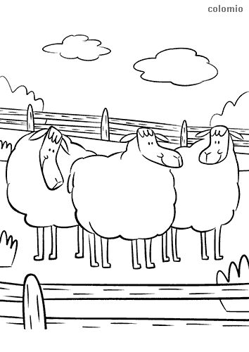 Sheeps coloring pages free printable sheep coloring sheets