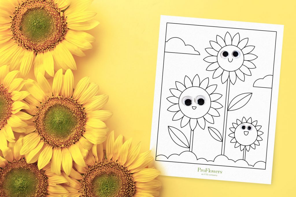 Free printable sunflower coloring pages for all ages