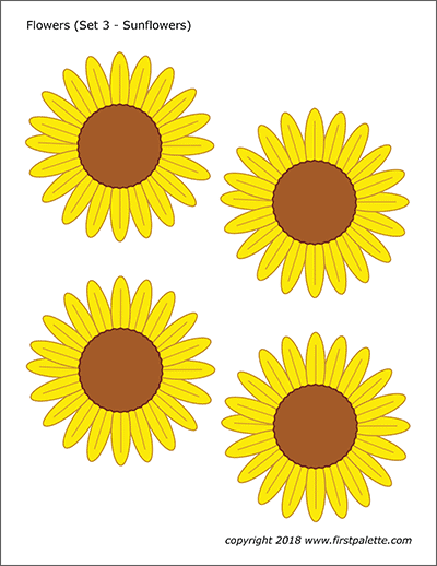 Flowers free printable templates coloring pages