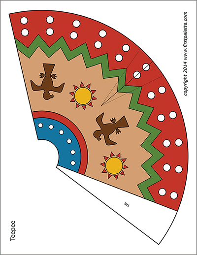 Native american teepee templates free printable templates coloring pages
