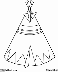 Teepee coloring pages printable