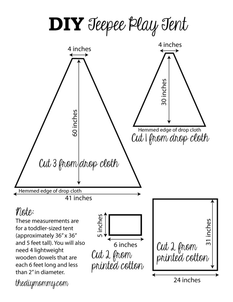 Sew a diy play tent the diy mommy