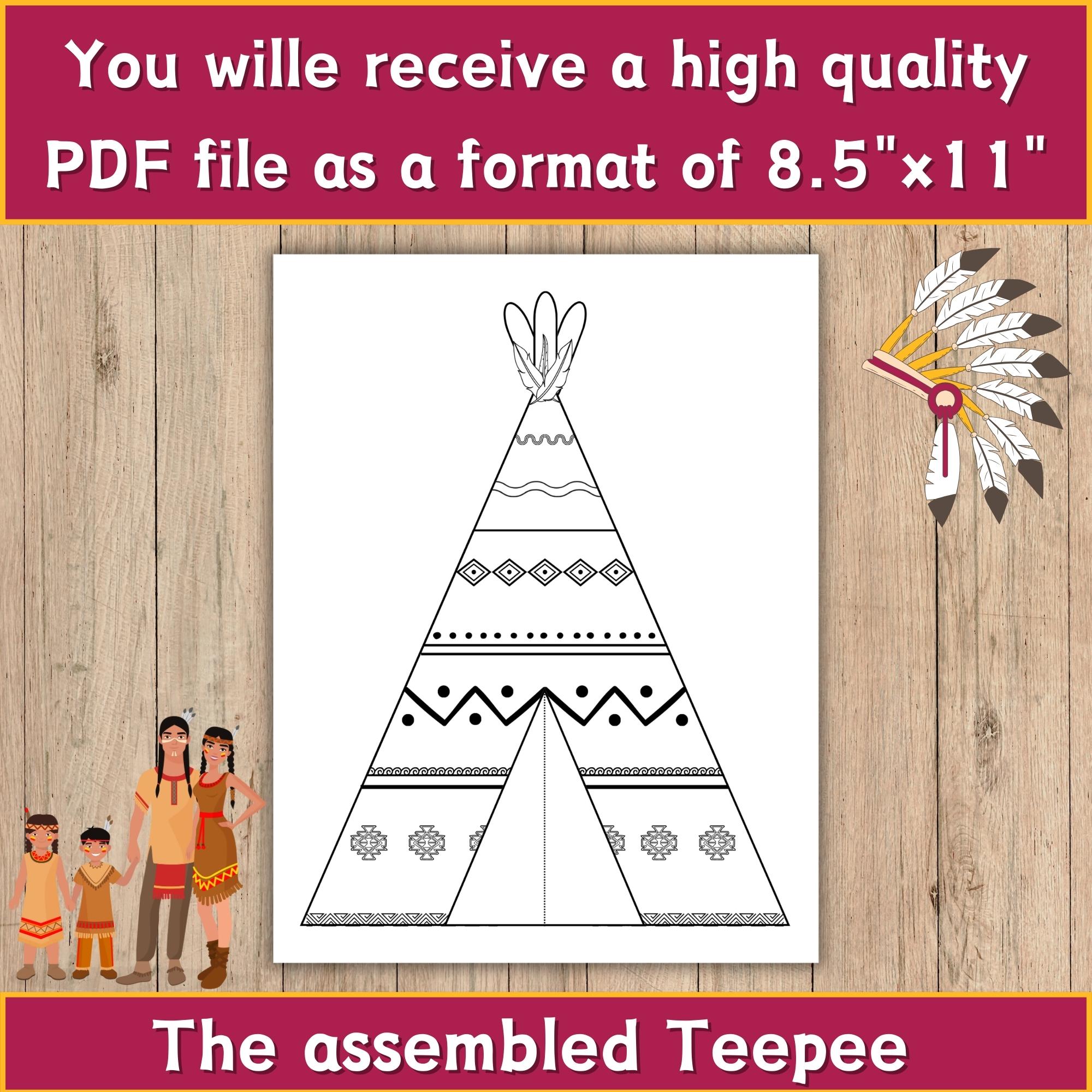 Build a teepeetipi native americans crafts design your own teepee template create a teepeetipi made by teachers